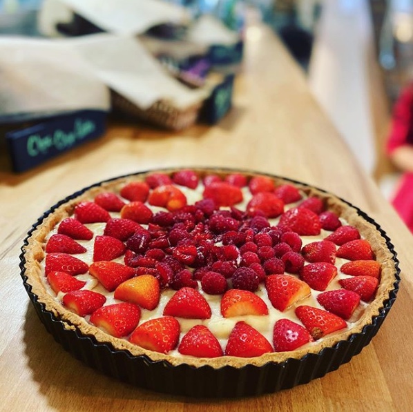 Forage Strawberry Tart